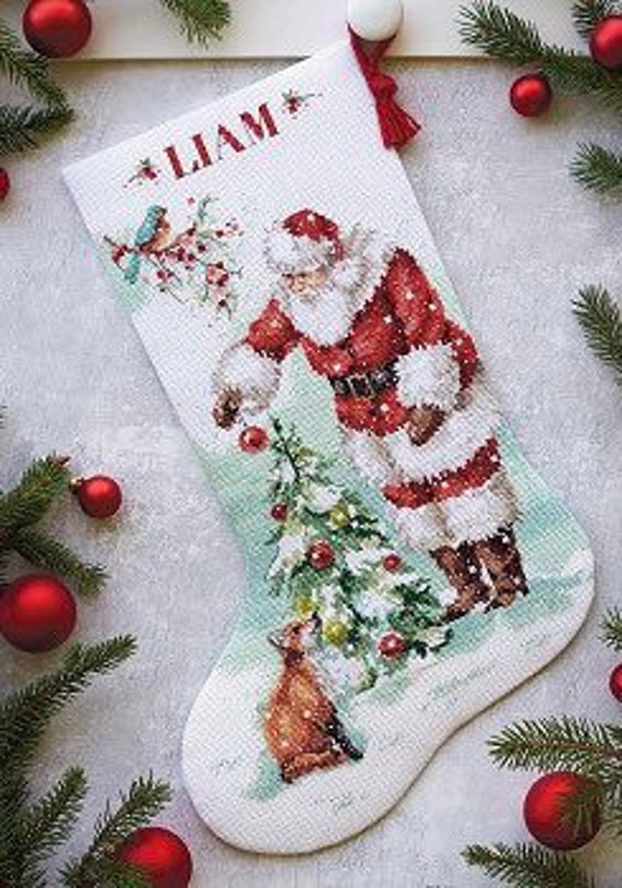 Cross stitch kit Christmas Stocking