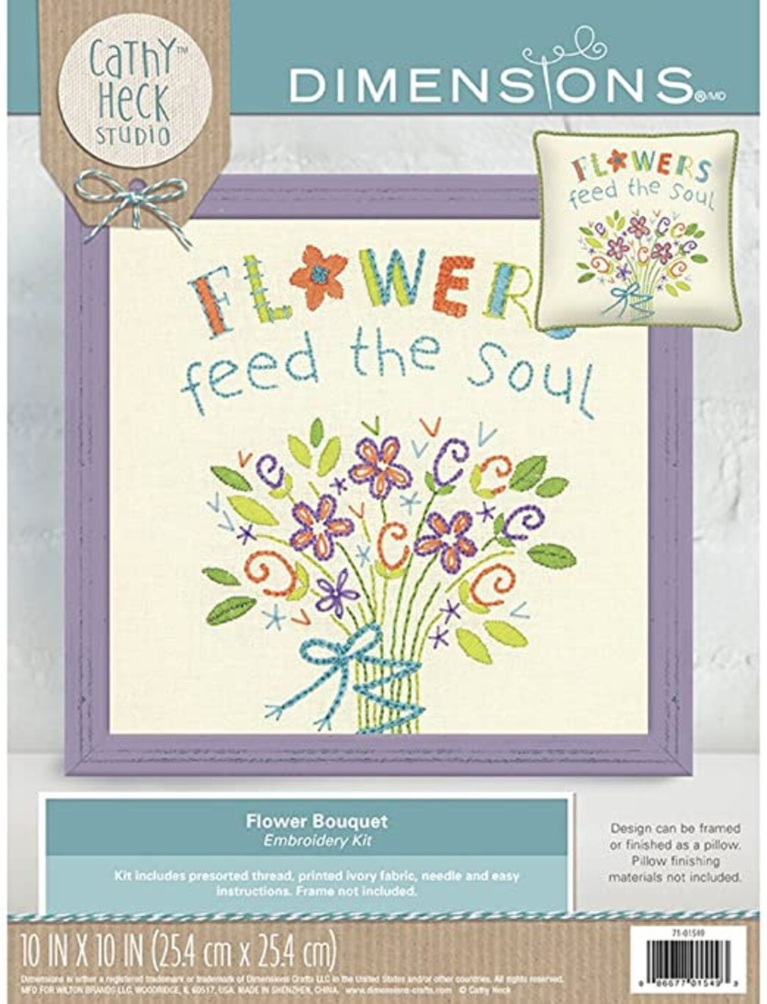 Flowers Feed the Soul Embroidery Kit by Dimensions Etsy