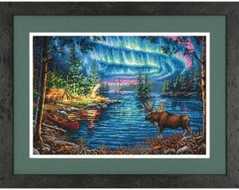 Northern Night GOLD COLLECTION Cross Stitch Kit by Dimensions