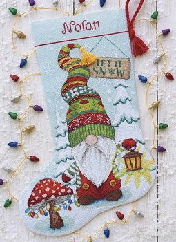 Gillum Treasured Family Pet Cross Stitch Christmas Stocking Kit  Contemporary Stitchery Crafts
