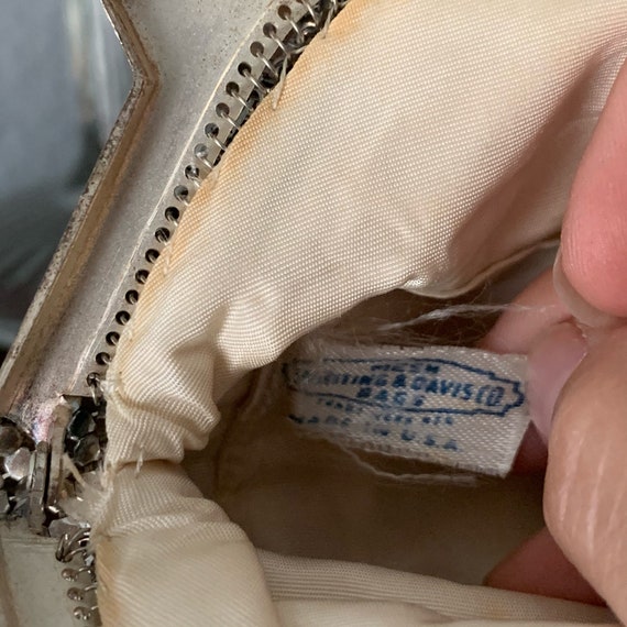 Vintage Small Whiting and Davis Silver Mesh Eveni… - image 10