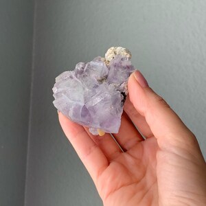 Purple Fluorite Cluster / Cubic Fluorite / Fluorite Crystal / Mineral Specimen