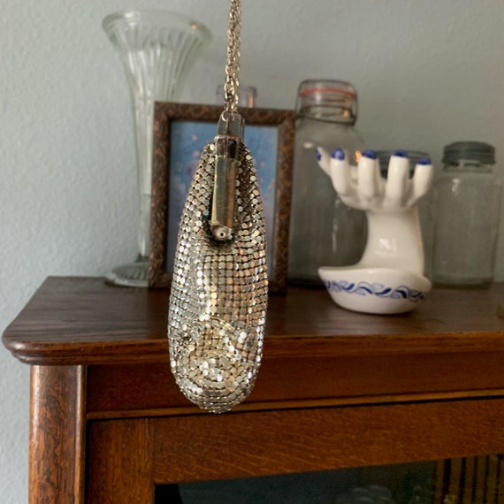Vintage Small Whiting and Davis Silver Mesh Eveni… - image 6