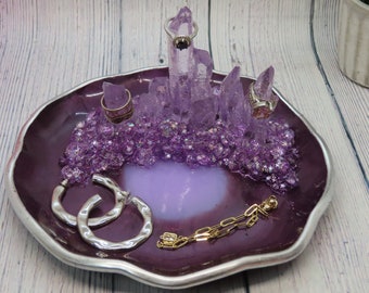 vintage ring dish proposal gift crystal ring dish engagement gift anniversary gift Elegant cut glass ring holder