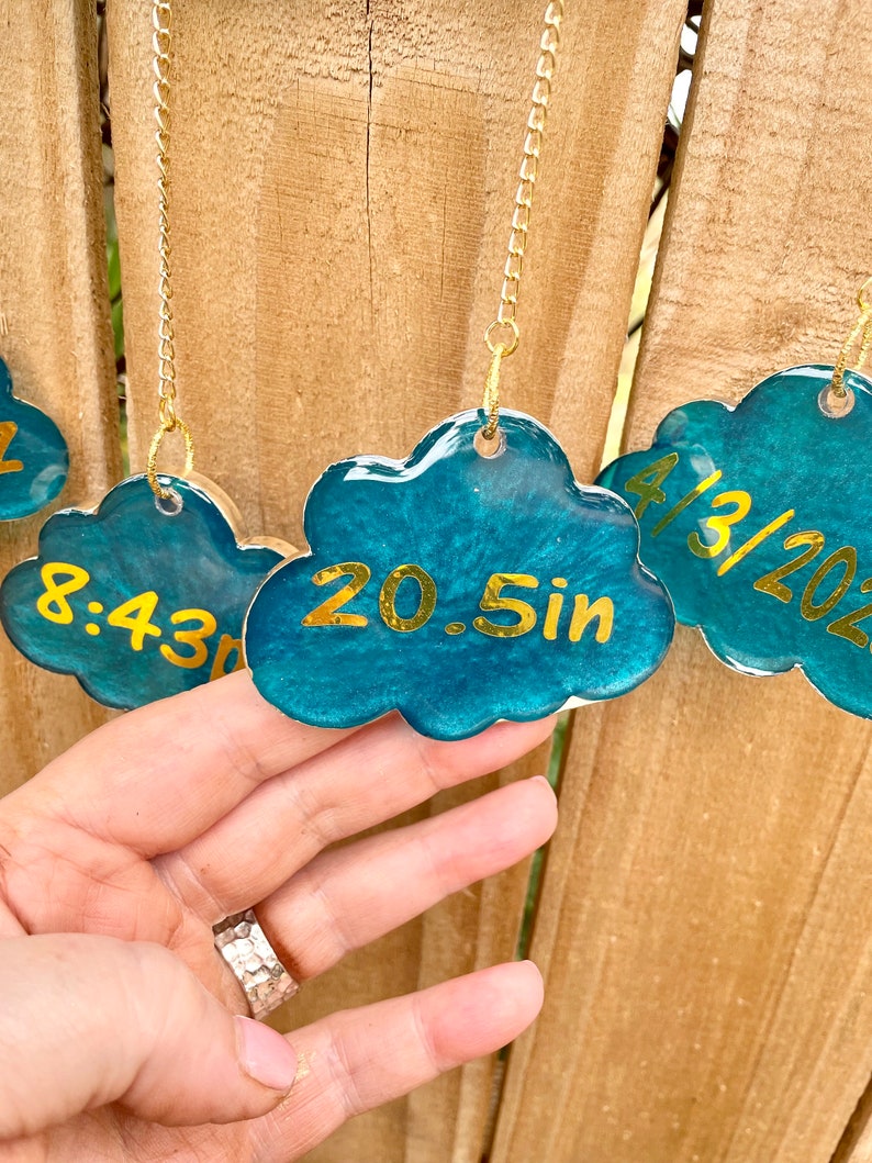 Baby Cloud Mobile Birth Plate Mobile Baby Shower Gift Etsy