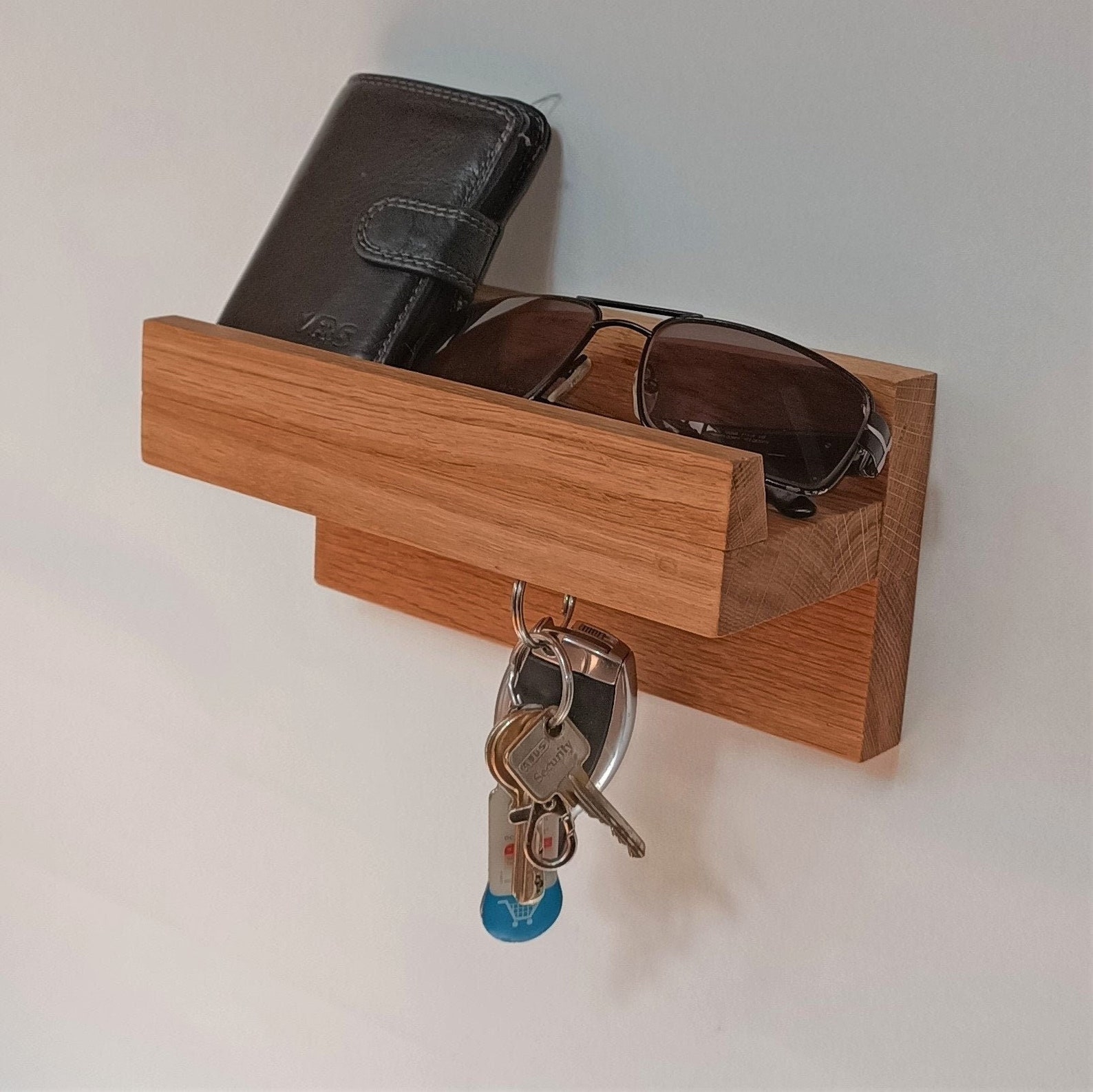 Magnetic Key Board Key Rack 20cm With Shelf for Entrance Area - Etsy