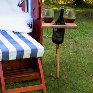 Chillme SYLT, hochwertiger klappbarer Flaschenhalter, Glashalter aus