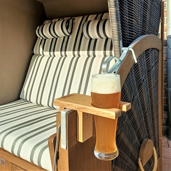 chillme Butler Glashalter für den Strandkorb auf der Terrasse / im Garten. Echtes Summerfeeling!