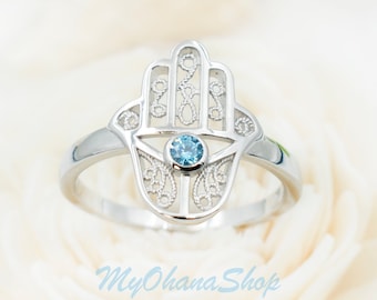Princess Kylie Oxidized 925 Sterling Silver Hamsa Hand Stamp Ring Princess Kylie Oxidized 925 Sterling Silver Hamsa Hand Stamp Ring