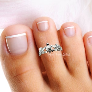14K Gold Plated Silver Toe Rings for Women, Girls