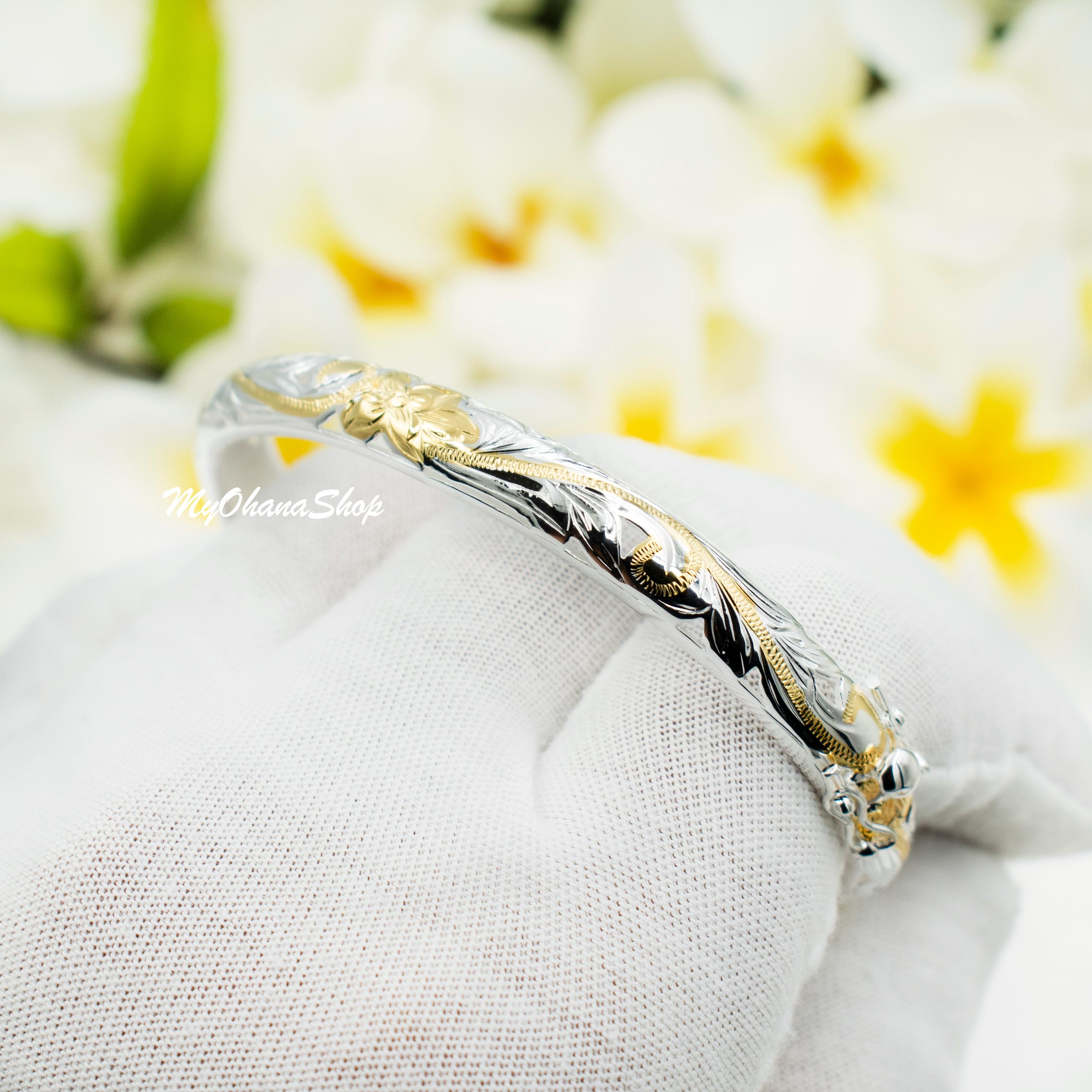 女性用 925 スターリング シルバー ハワイアン オープン