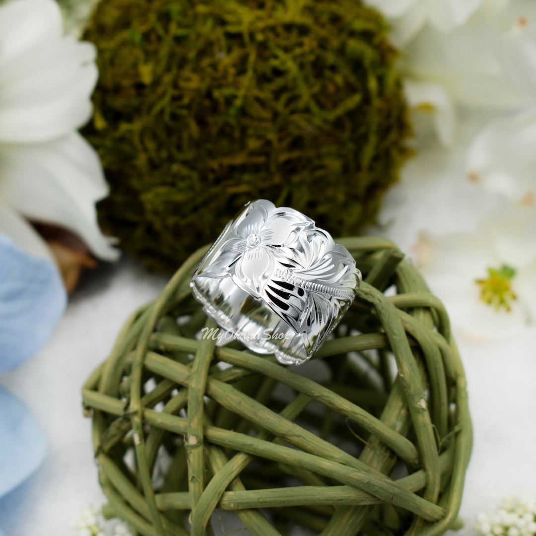 Hawaiano Argento Singolo Plumeria Fiore Trasparente Cz Anello Di - Foto 7