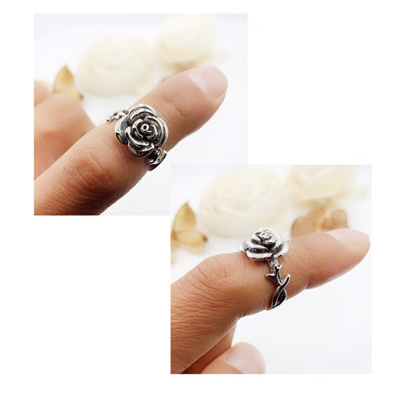 Bague marguerite en argent sterling 925 délicate / bague fleur en