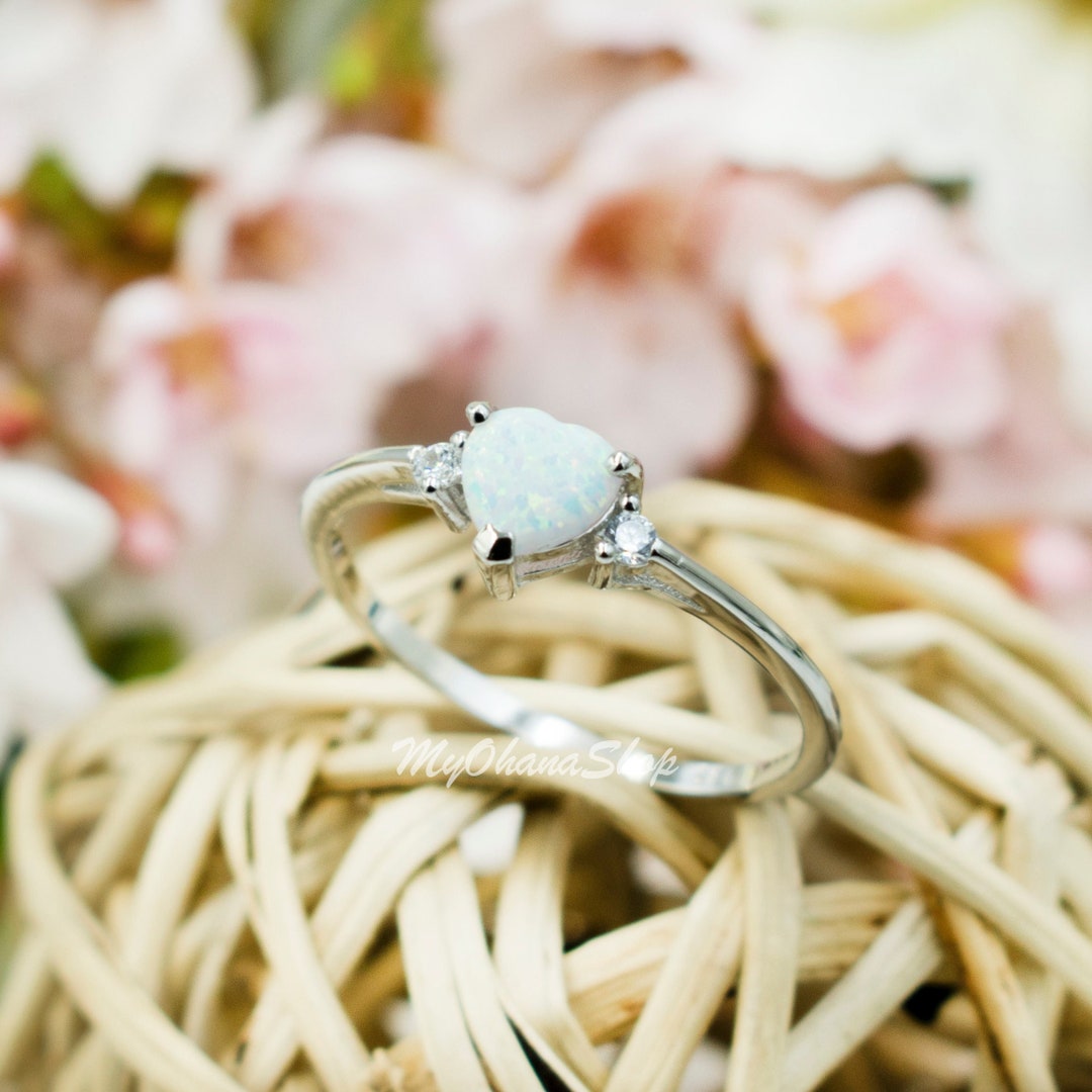 韓国発【TATIANA】(SILVER925) Opal Heart Ring 韓国発【TATIANA】(SILVER925) Opal Heart Ring (TATIANA/指輪