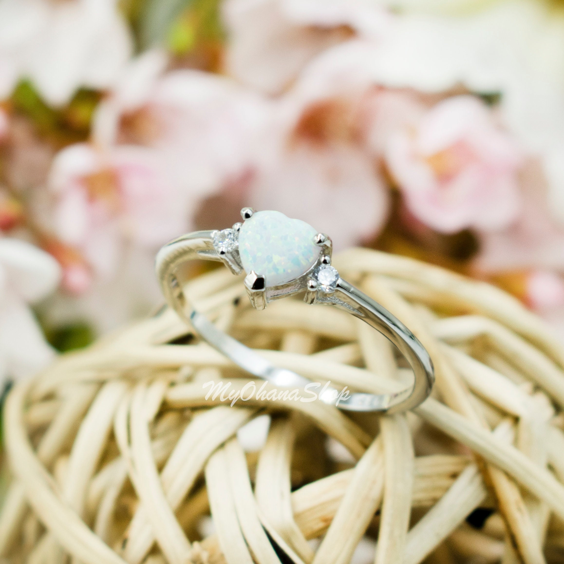 韓国発【TATIANA】(SILVER925) Opal Heart Ring 韓国発【TATIANA】(SILVER925) Opal Heart Ring (TATIANA/指輪