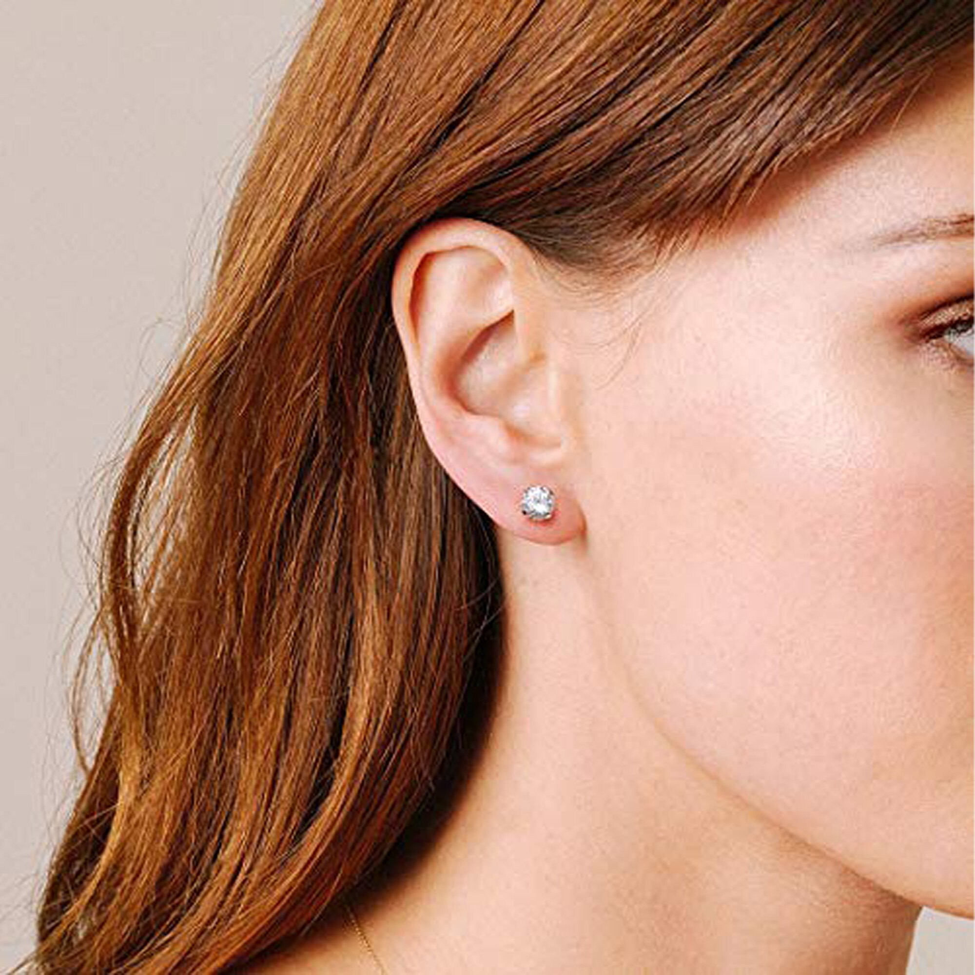925 Sterling Silver CZ Stud Earrings for Boys, Girls, Women  display picture 1
