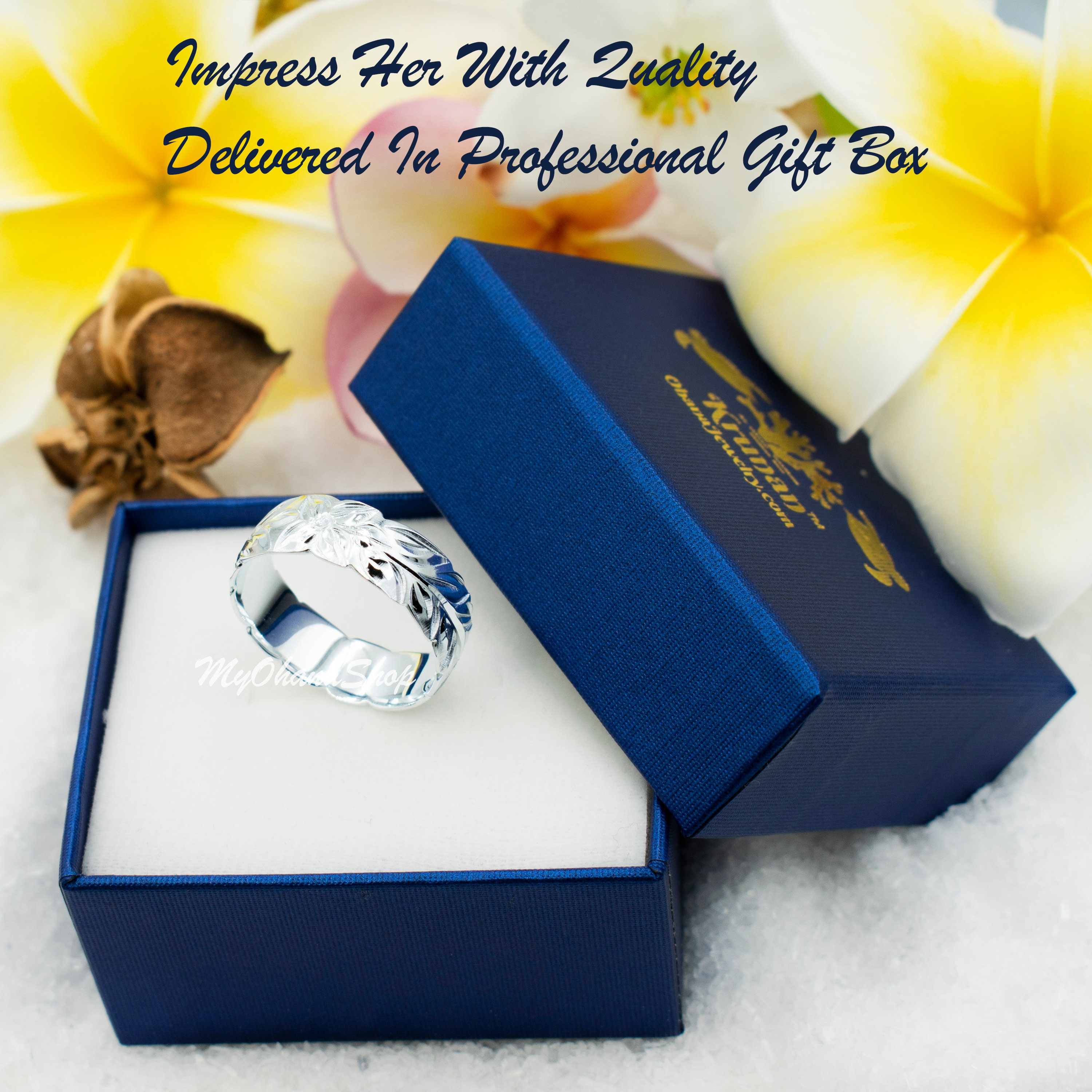 925 Sterling Silver Hawaiian Maile Lei Ring for Women, Girls