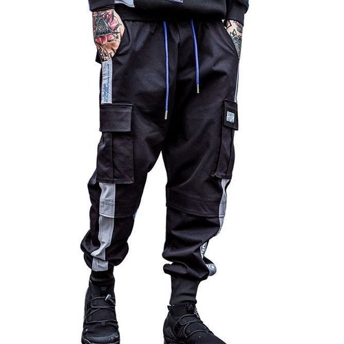 Techwear Cyberpunk Pants Men Streetwear Tactical Black Joggers - Etsy