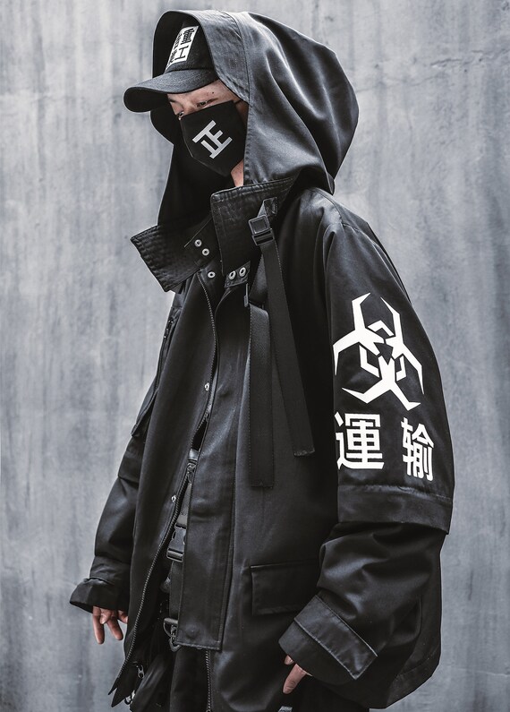 long techwear jacket