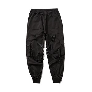 Cyberpunk Techwear Pants With Straps Black Japanese Streetwear - Etsy