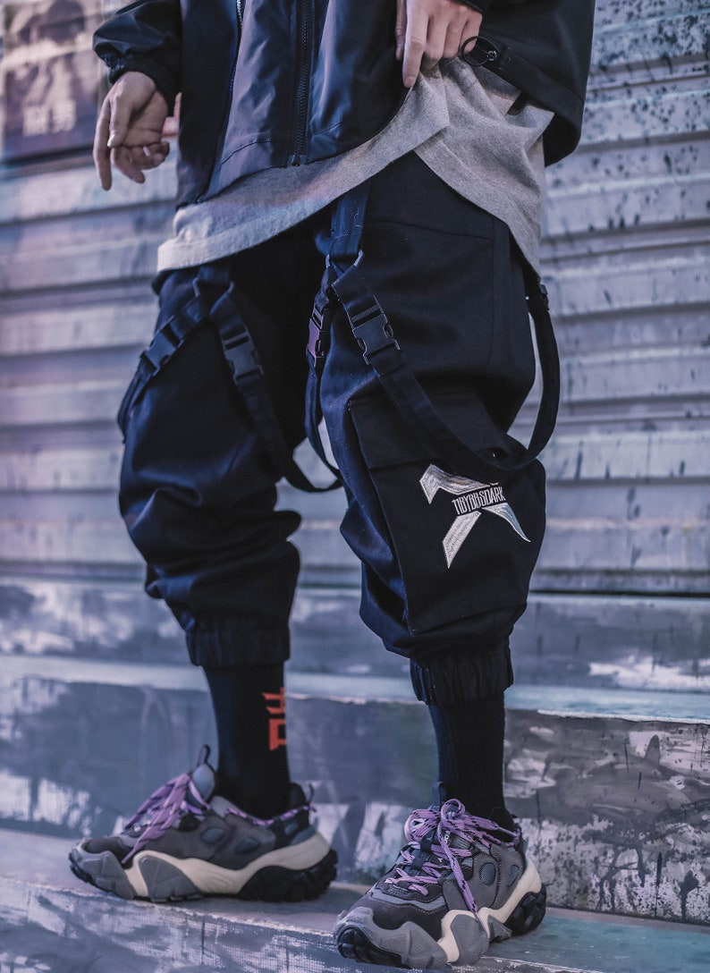 Steampunk Techwear Pants Men Japanese Streetwear Joggers | Etsy