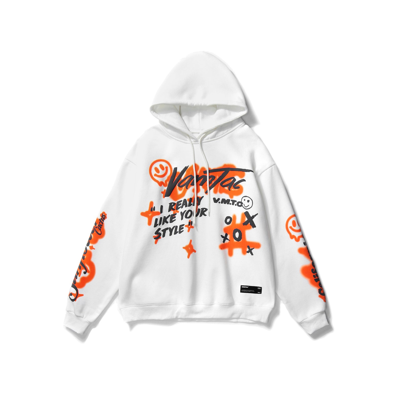 Streetwear Spray Paint Hoodie Urban Graphic Pullover Etsy