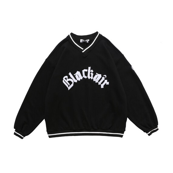 black graphic sweatshirt