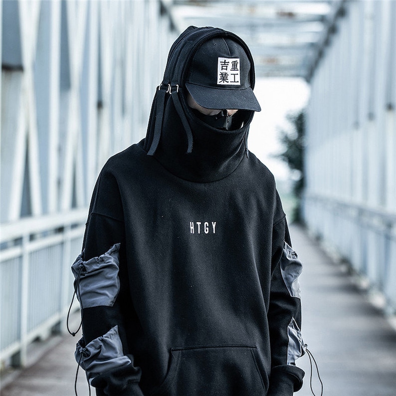 Cyberpunk Techwear Hoodie Men Japanese Streetwear Clothing - Etsy UK
