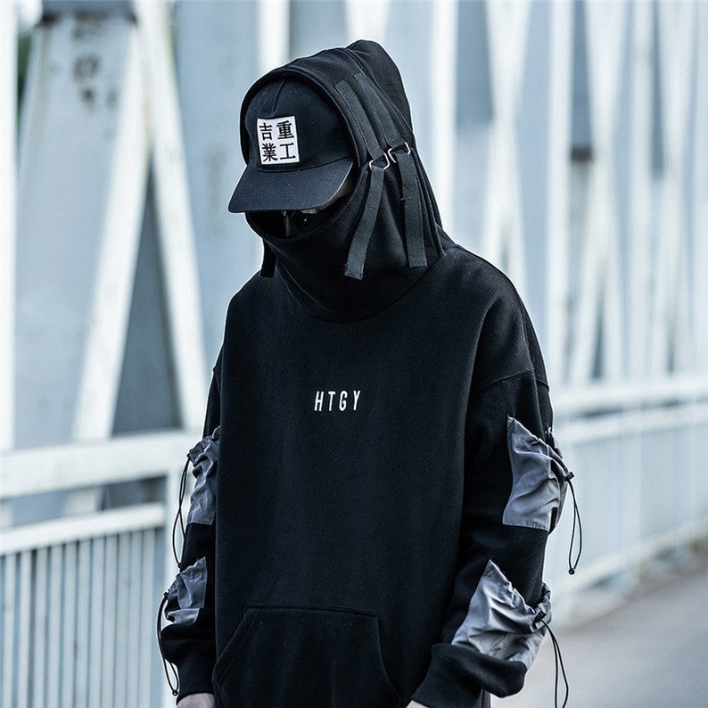Cyberpunk Techwear Hoodie Men Japanese Streetwear Clothing - Etsy UK