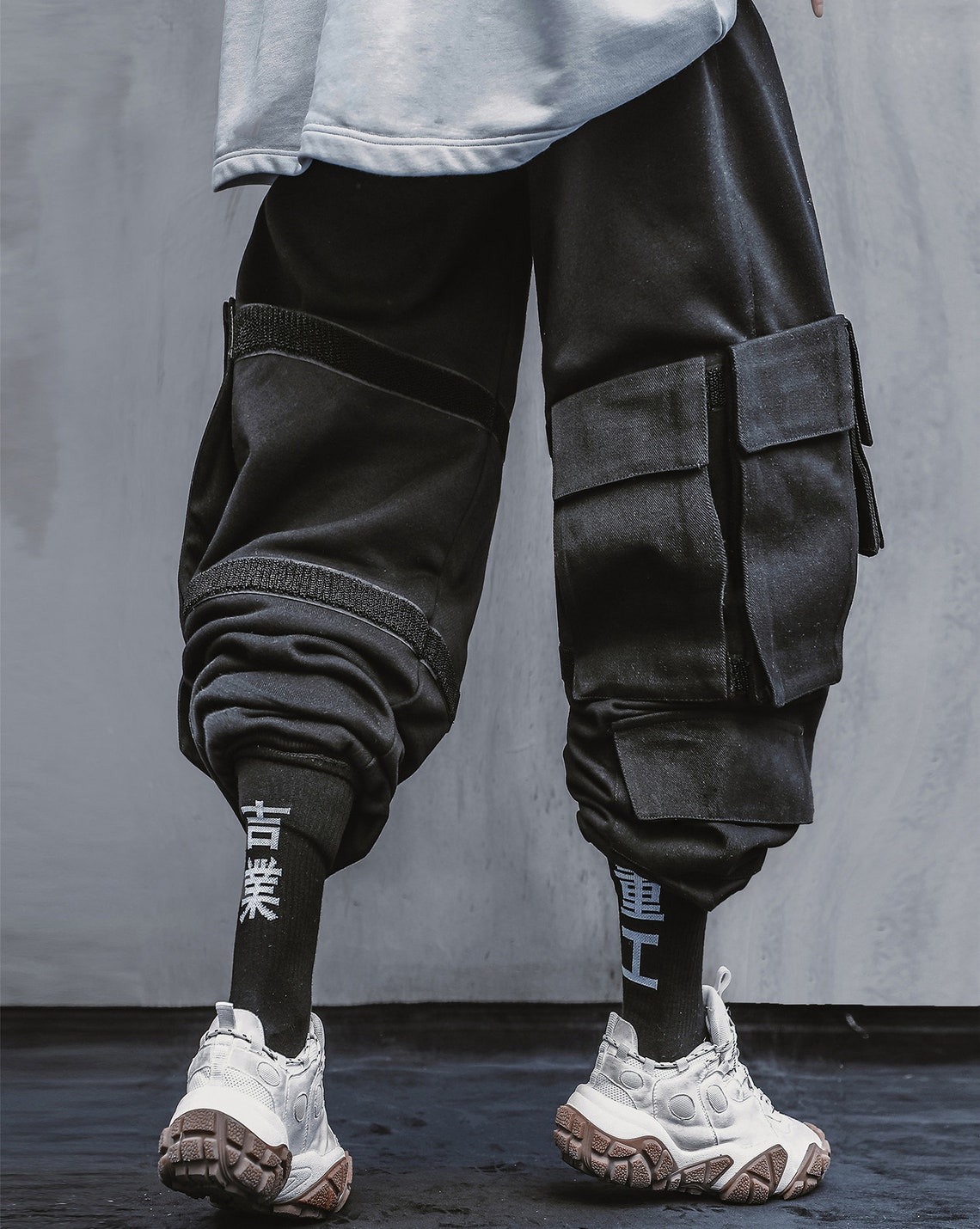 Techwear Pants Men Atom Bomb Cyberpunk Sweatpants Streetwear | Etsy