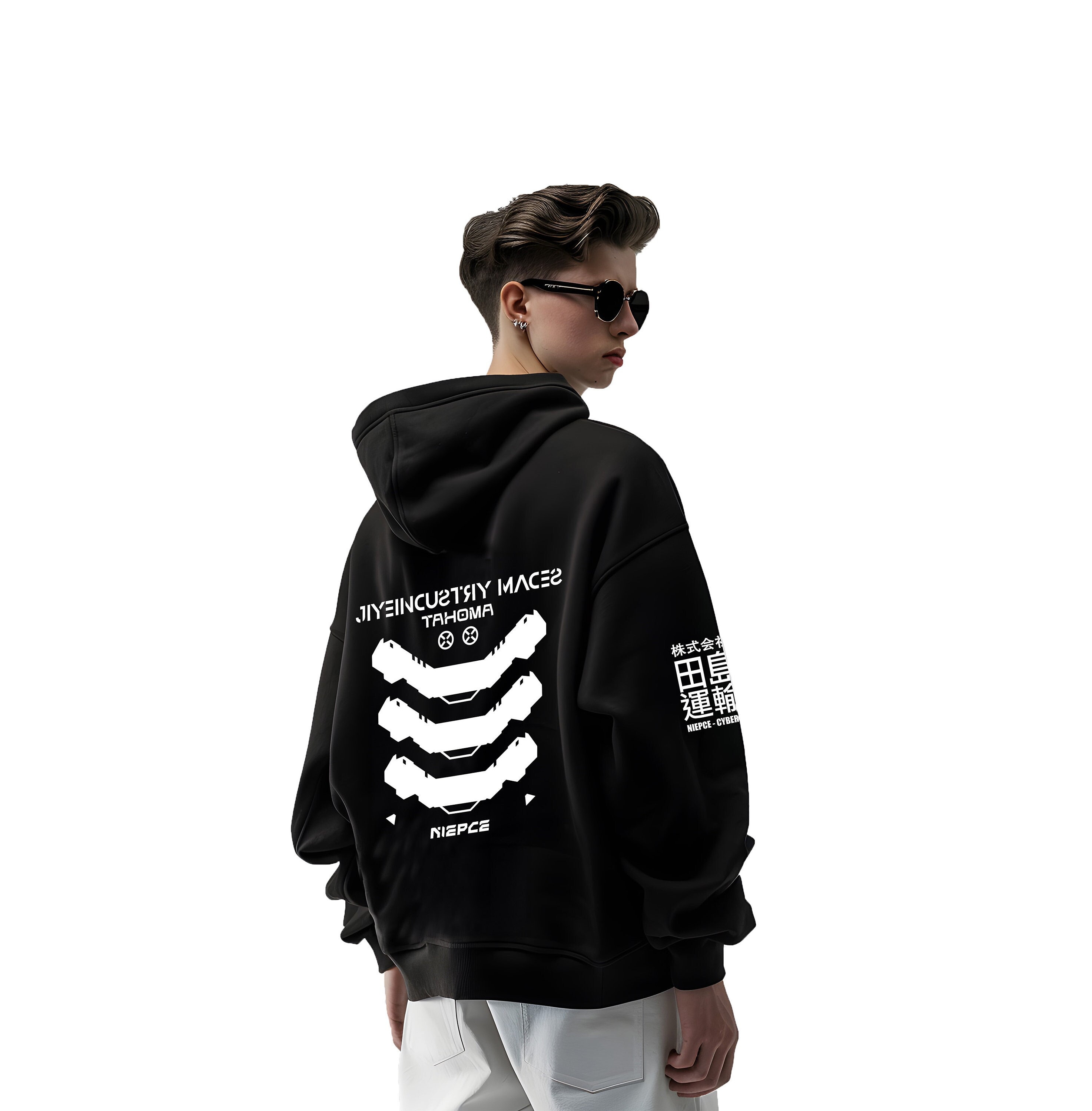 Techwear hoodie Etsy Mexico
