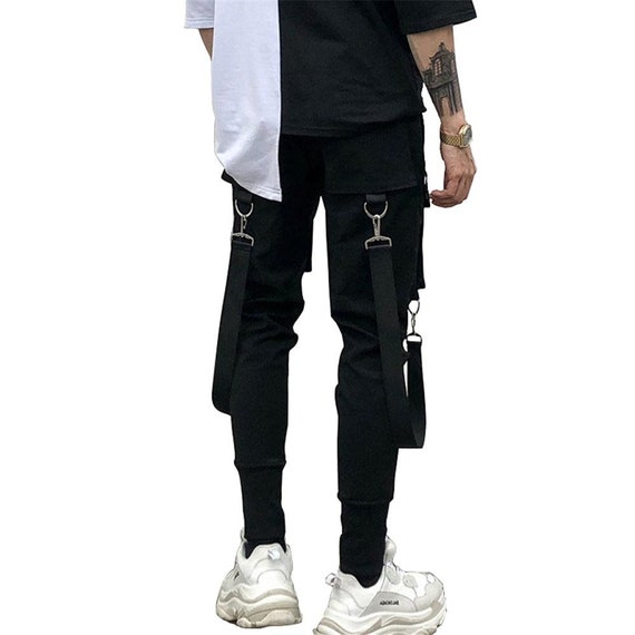 Cyberpunk Techwear Pants With Straps 
