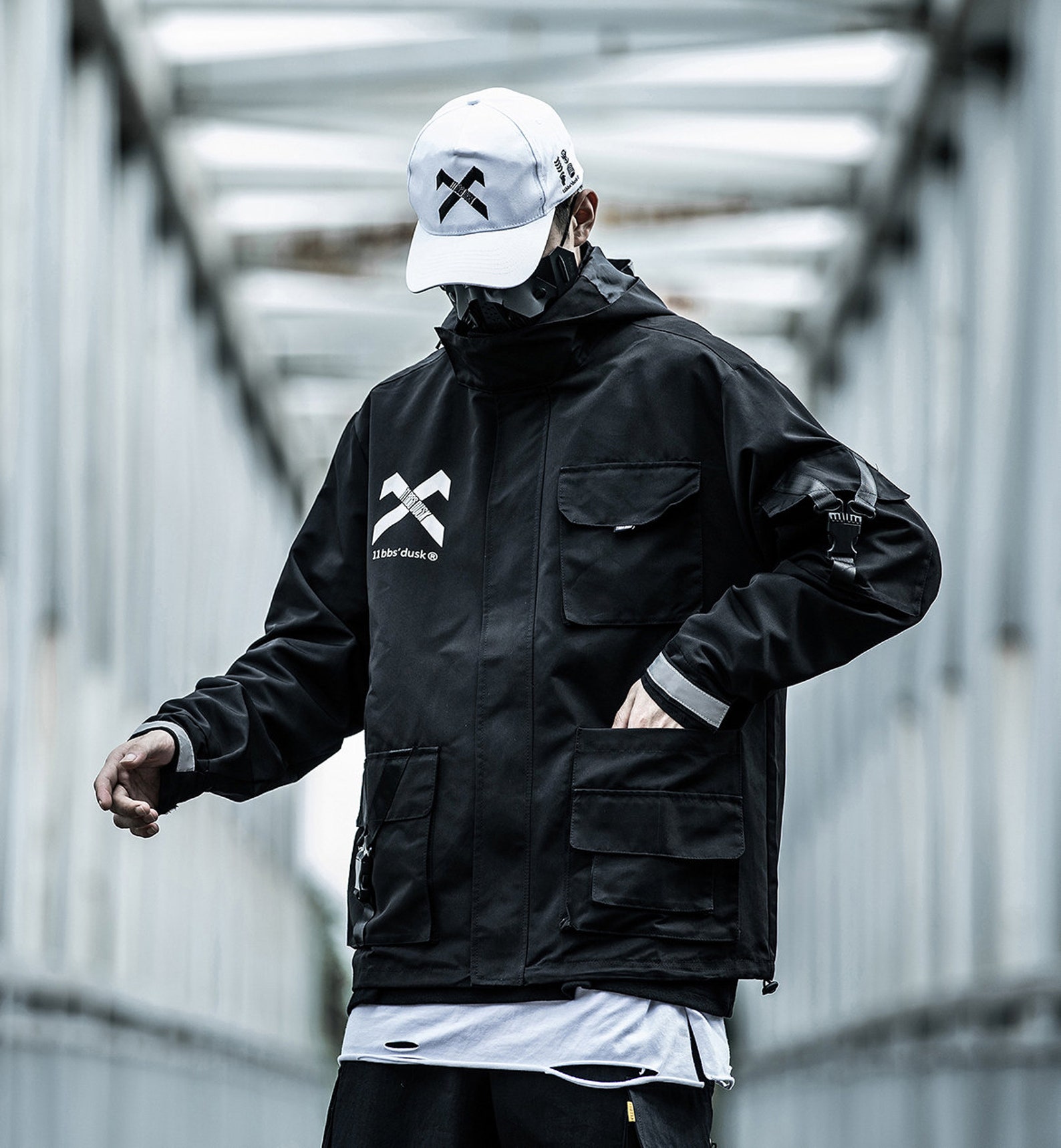 Chaquetas Para Hombre Chaqueta Bomber Techwear Para Hombre