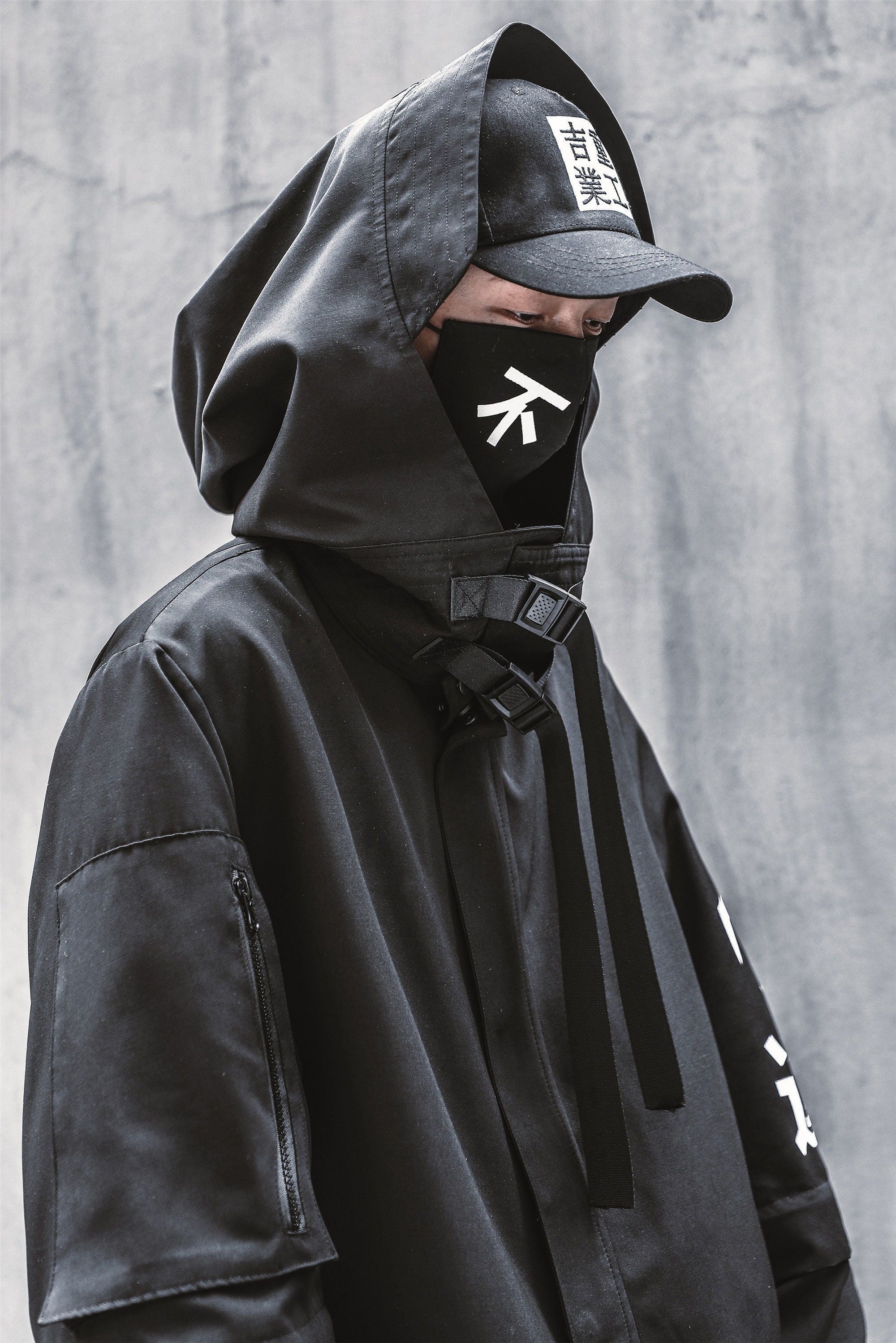 Cyberpunk Techwear Jacket Atom Bomb Windbreaker Jacket With - Etsy Canada