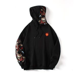KH9190 Dragon Embroidery Hoodie