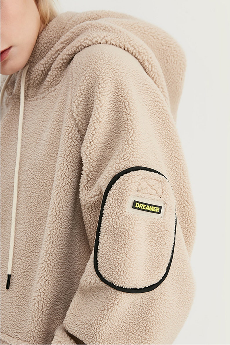 Teddy Bear Fleece Hoodie Warm Winter Fluffy Wool Casual Etsy