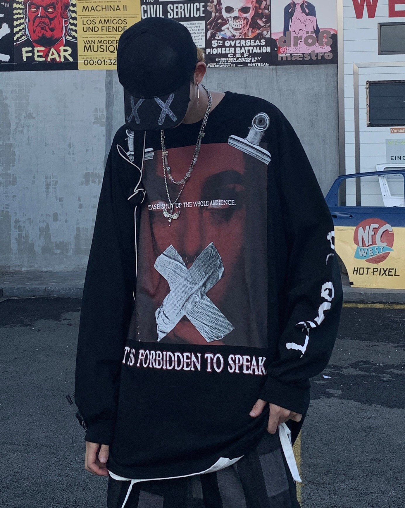 goth streetwear men