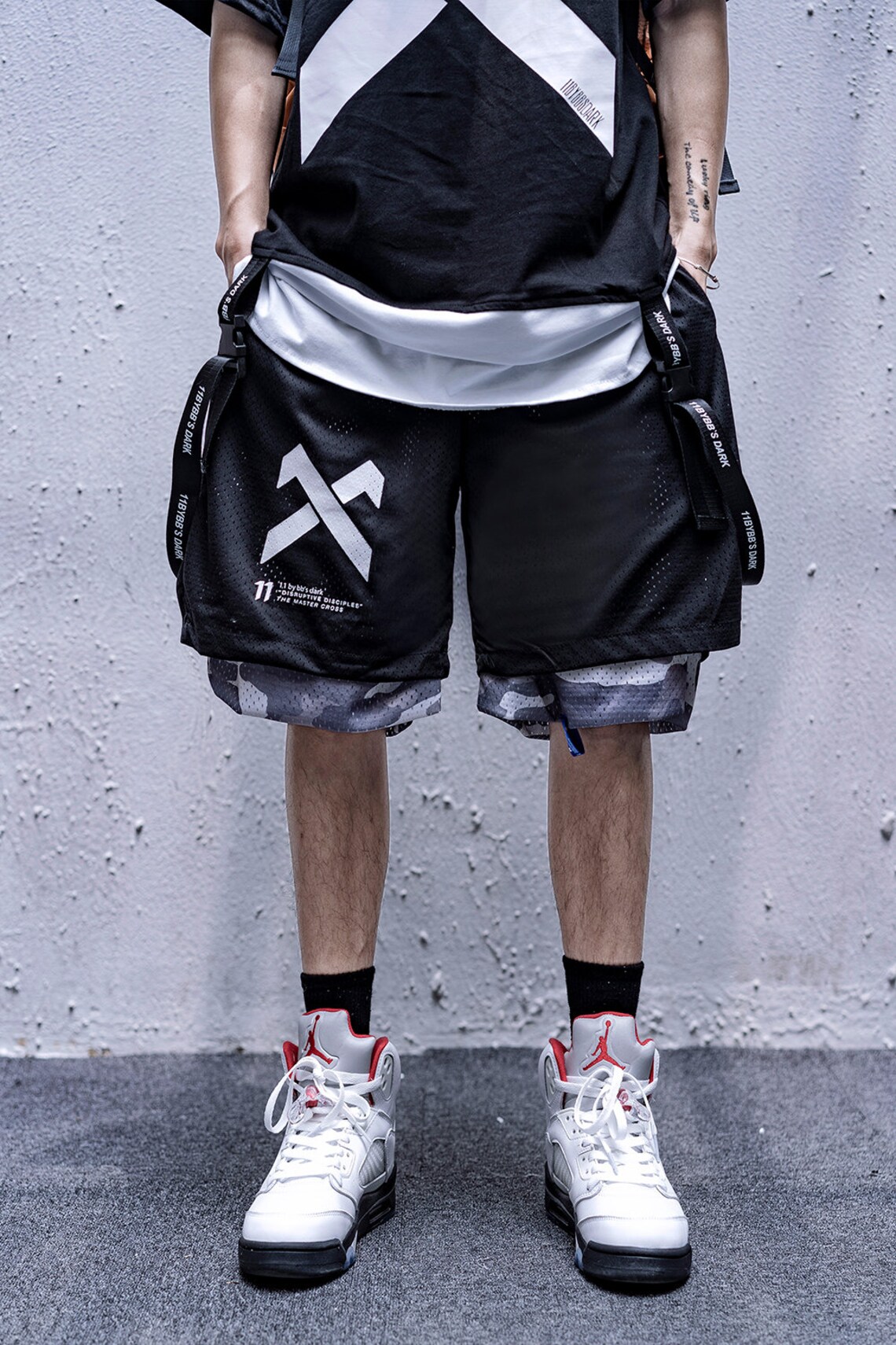 Streetwear basketball shorts reversible sports urban relaxed Etsy