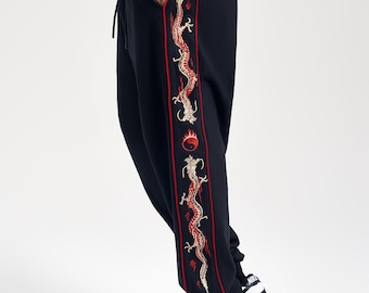 KH7061 Dragon Embroidery Joggers