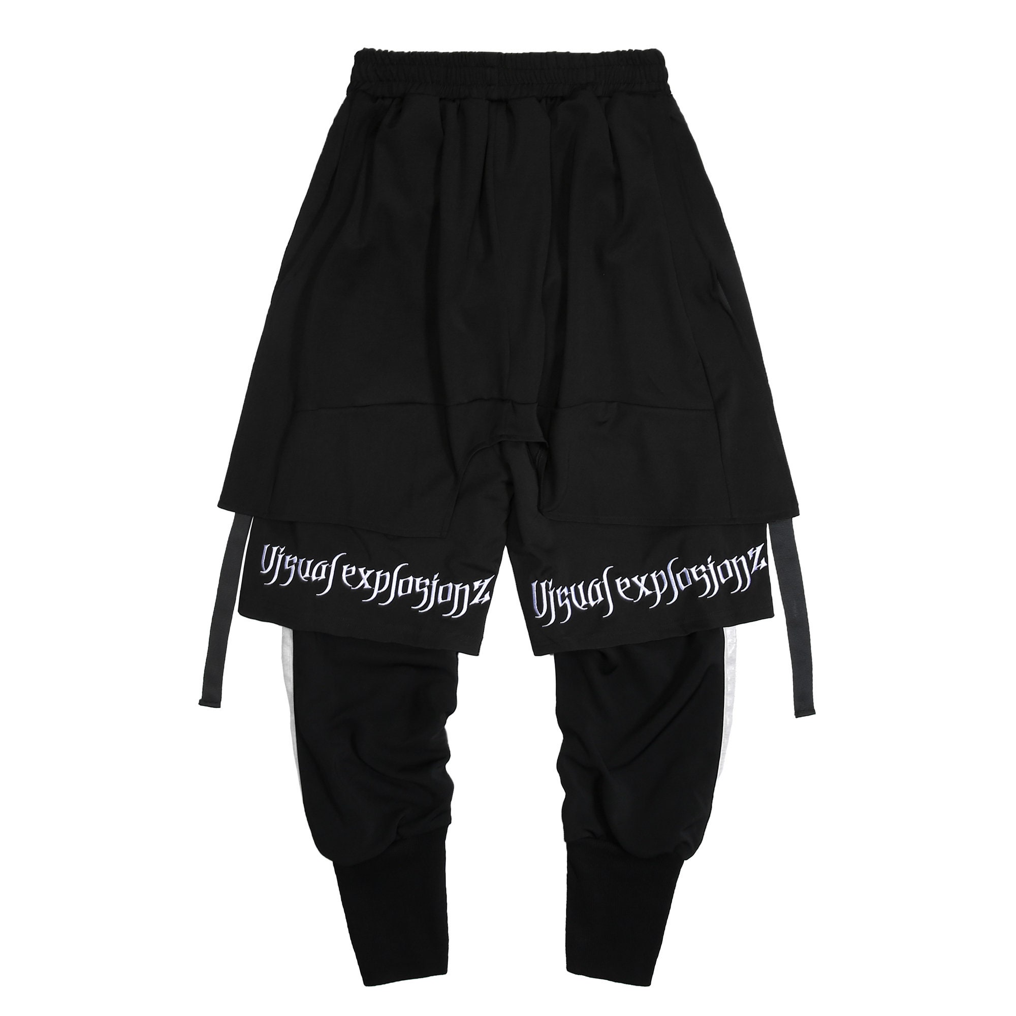 Techwear Cotton Pants Men Cyberpunk Black Harem Streetwear - Etsy