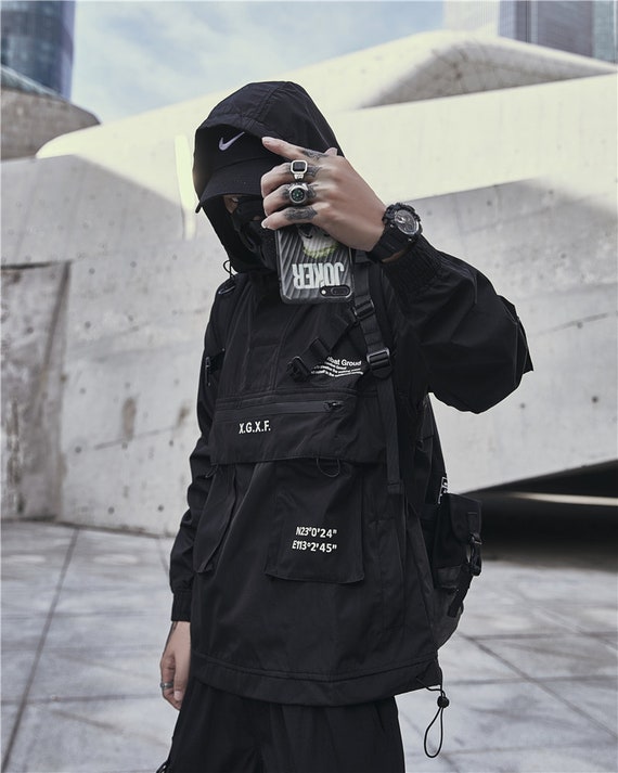 Streetwear Fashion Black Waterproof 