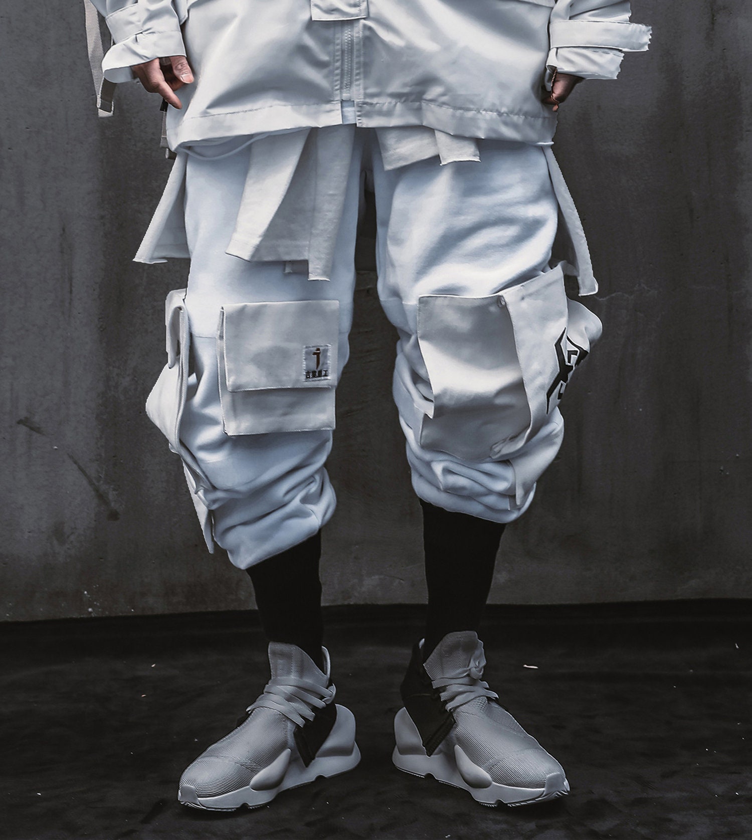 Techwear Pants Men Atom Bomb Cyberpunk Sweatpants Streetwear | Etsy