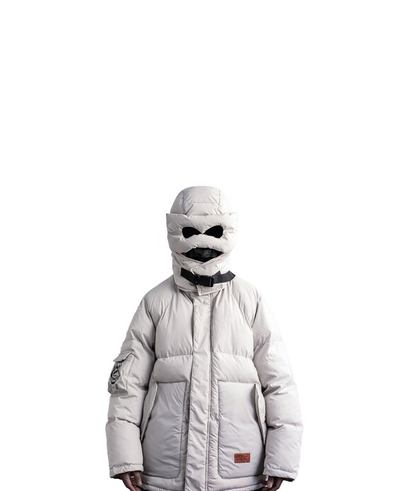 white techwear jacket