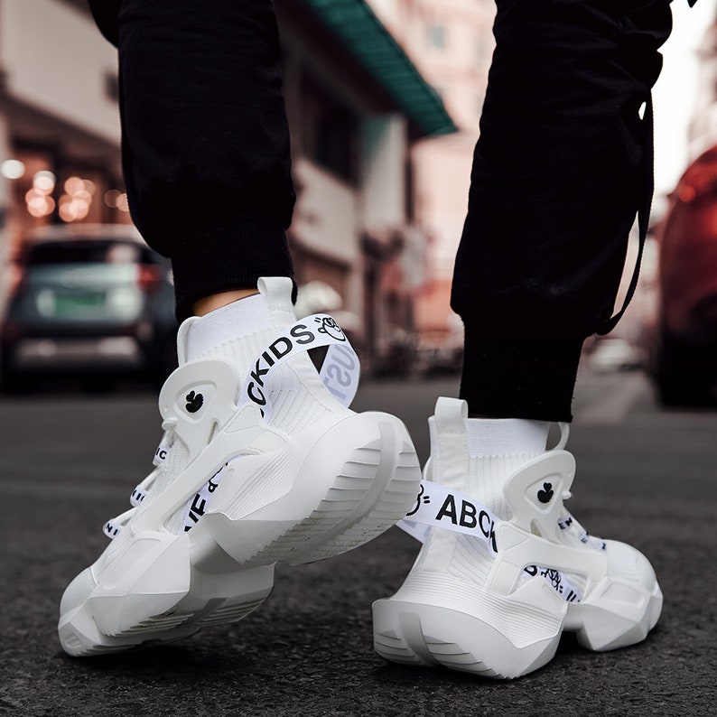 high socks with sneakers trend