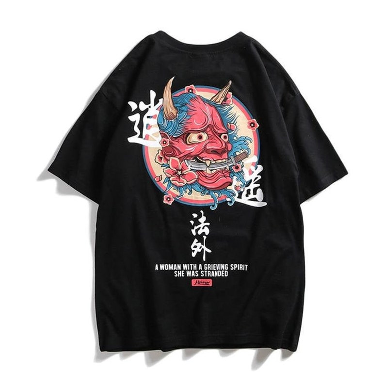 Japanese Streetwear Graphic Tshirts Harajuku Kanji Tee Etsy Australia