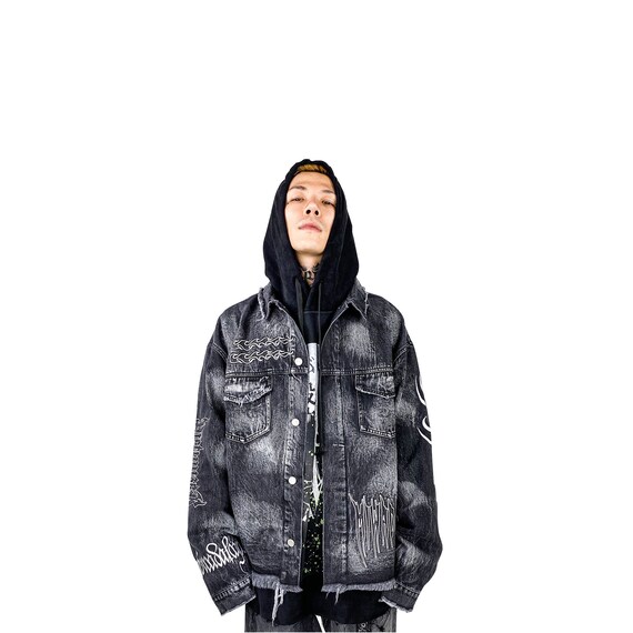 Japanese Harajuku Streetwear Denim 