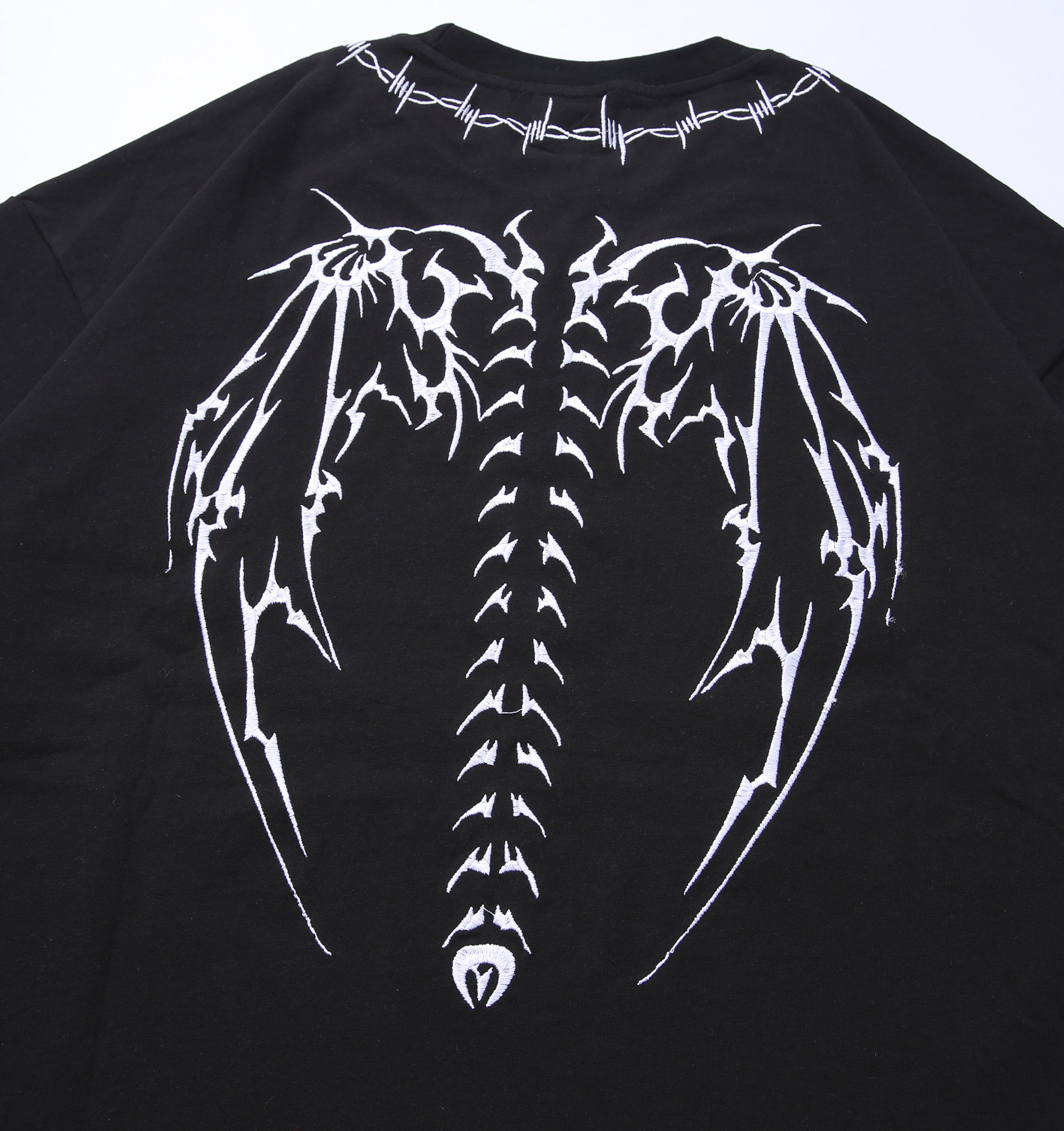 Streetwear Devil's Wings Gothic Tshirt Short Sleeves Shirt | Etsy