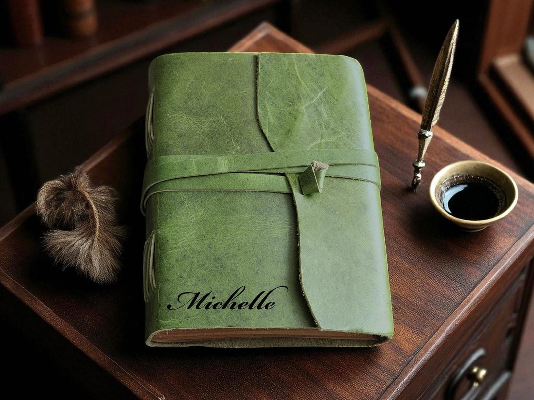 Personalized Handmade Leather Journal Notebook - Vintage Writing Dairy ...