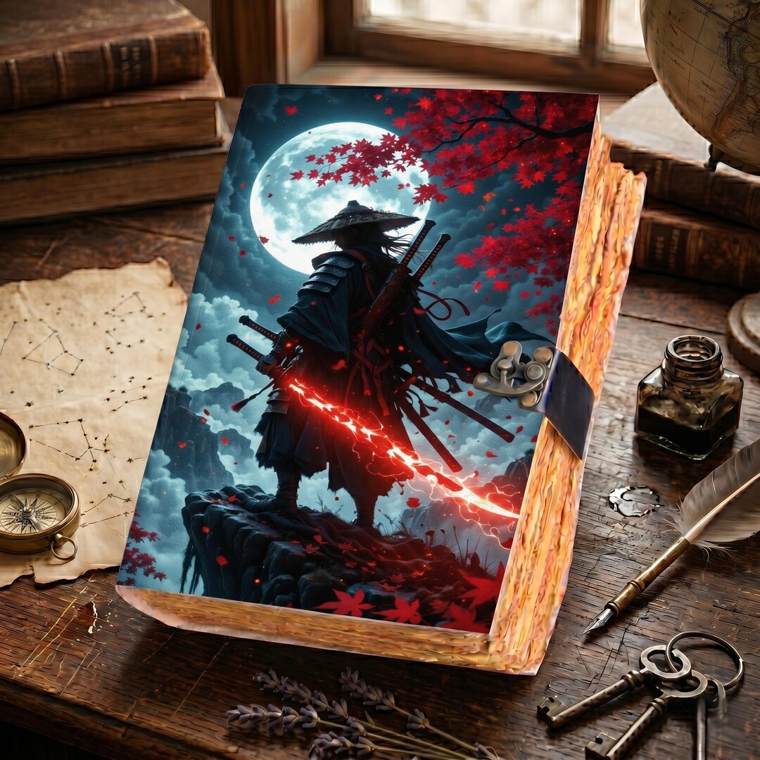 Samurai Notebook Samurai Ronin Journal | Dark Fantasy Celestial Notebook, Deckled Edges ...