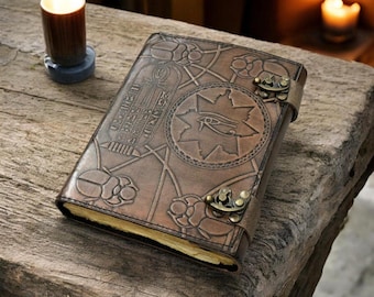 Het boek van Hamunaptra Grimoire lederen dagboek Egyptische heks boek van de doden The Mummys Evil Prop Replica Book of Shadows spreukenboek